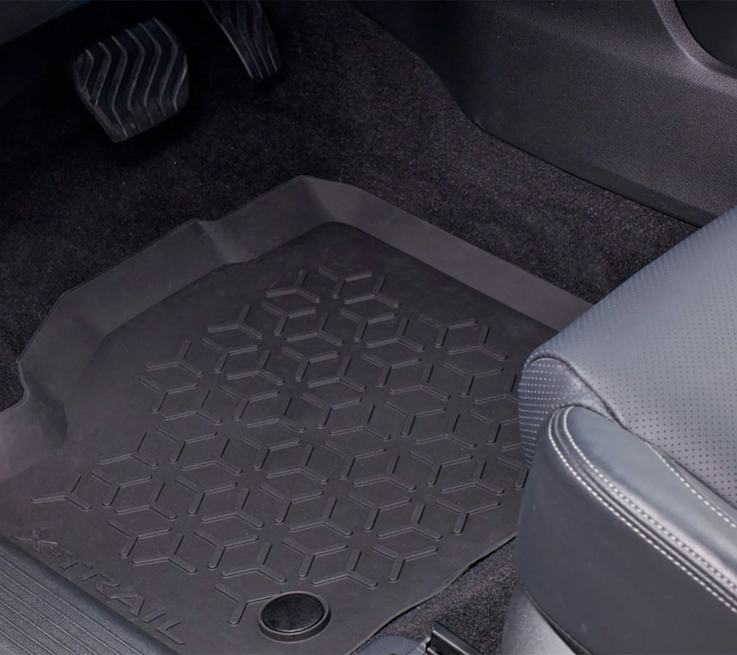 Nissan Genuine moulded boot liner fitted in the load area of the X-Trail