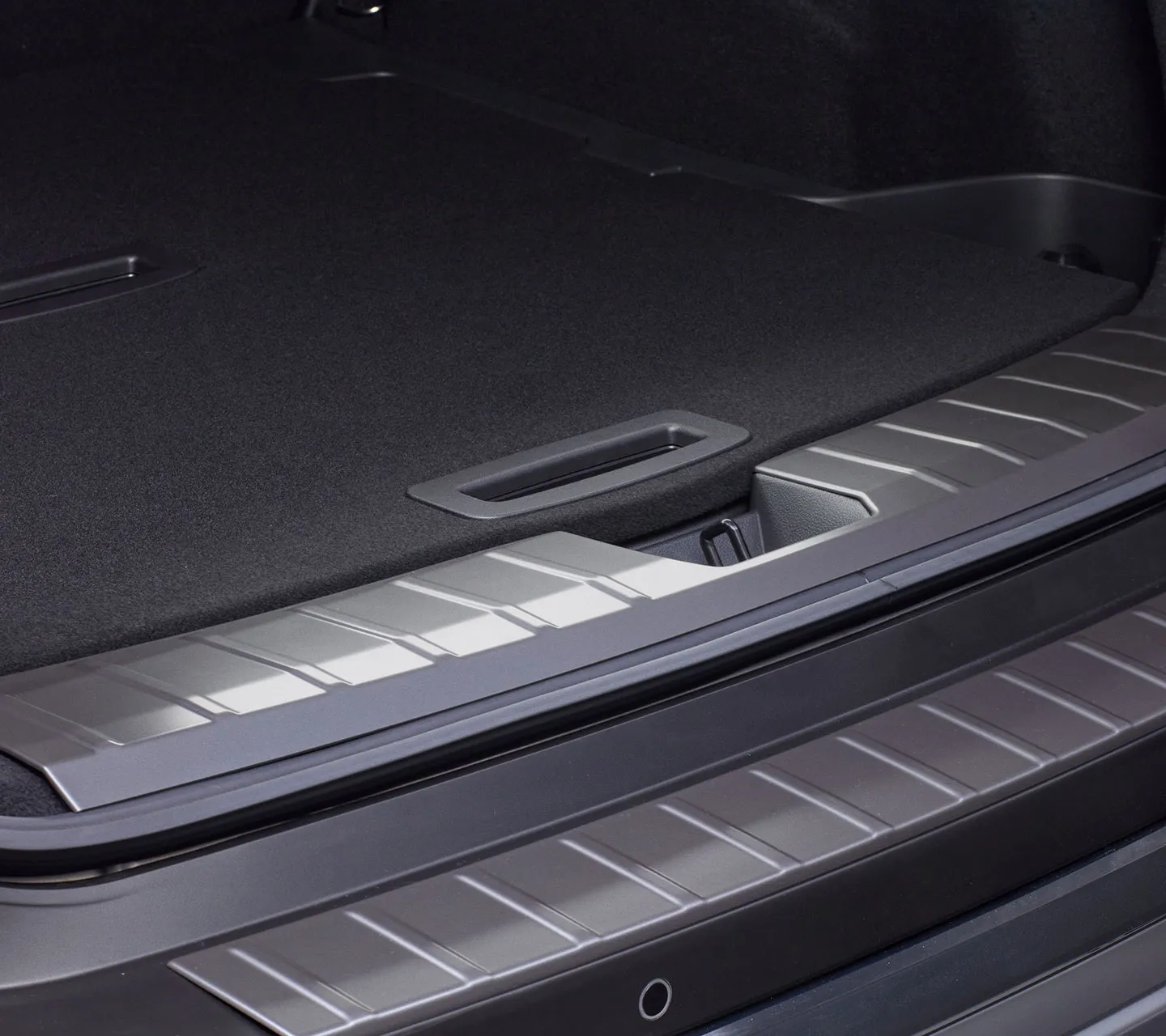 Nissan Genuine moulded boot liner fitted in the load area of the X-Trail