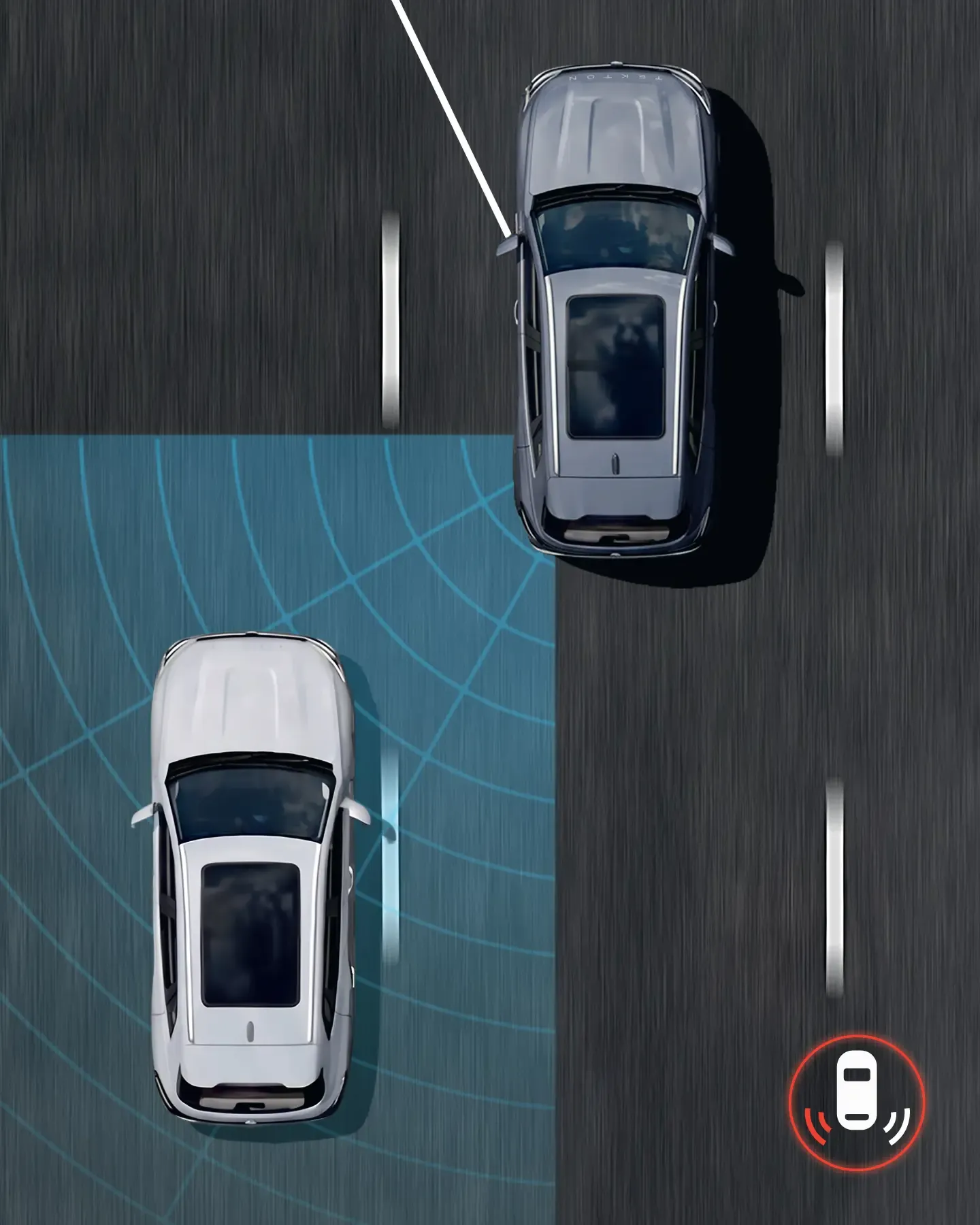 Blind spot warning on the Nissan Tekton