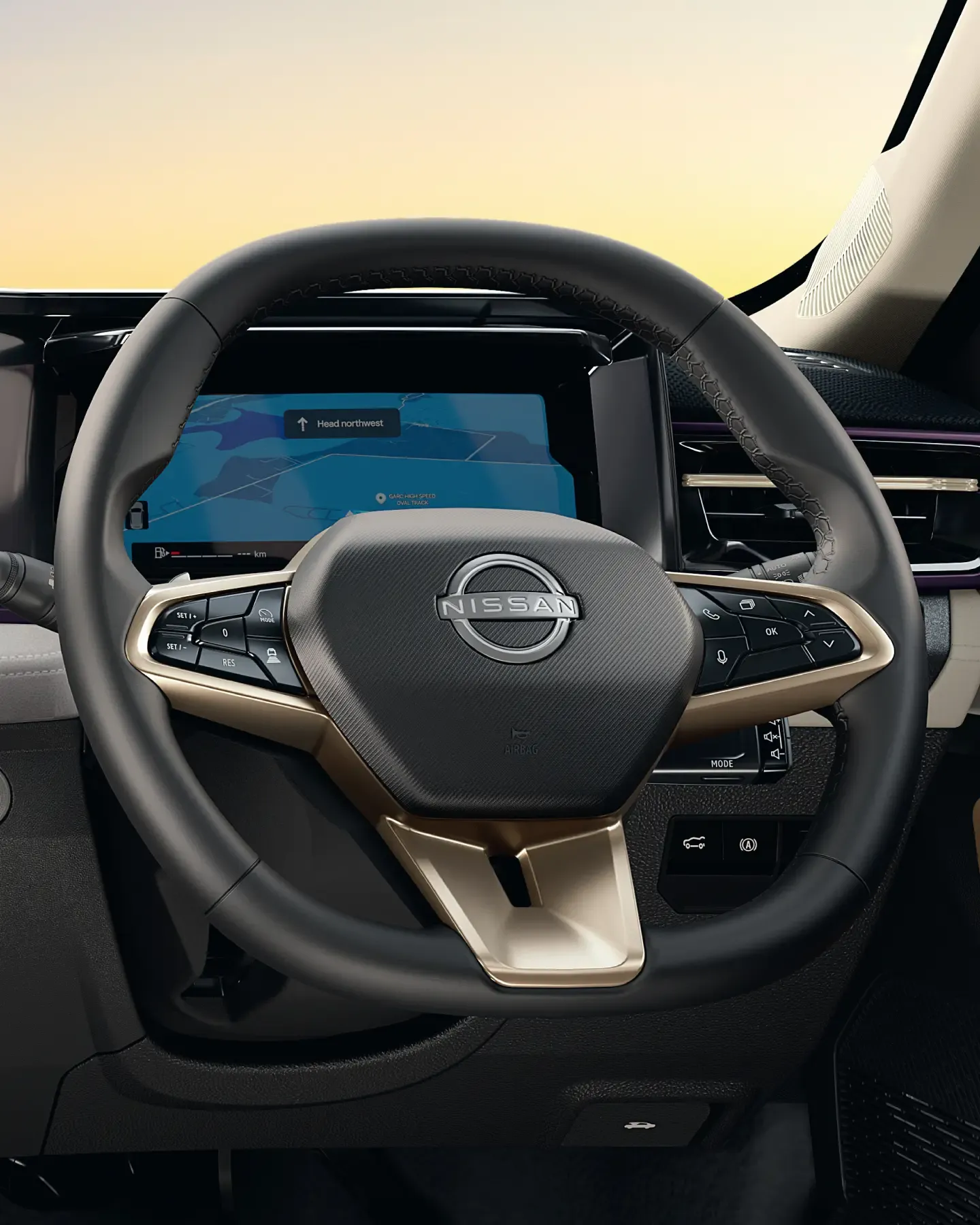 Nissan Tekton steering wheel