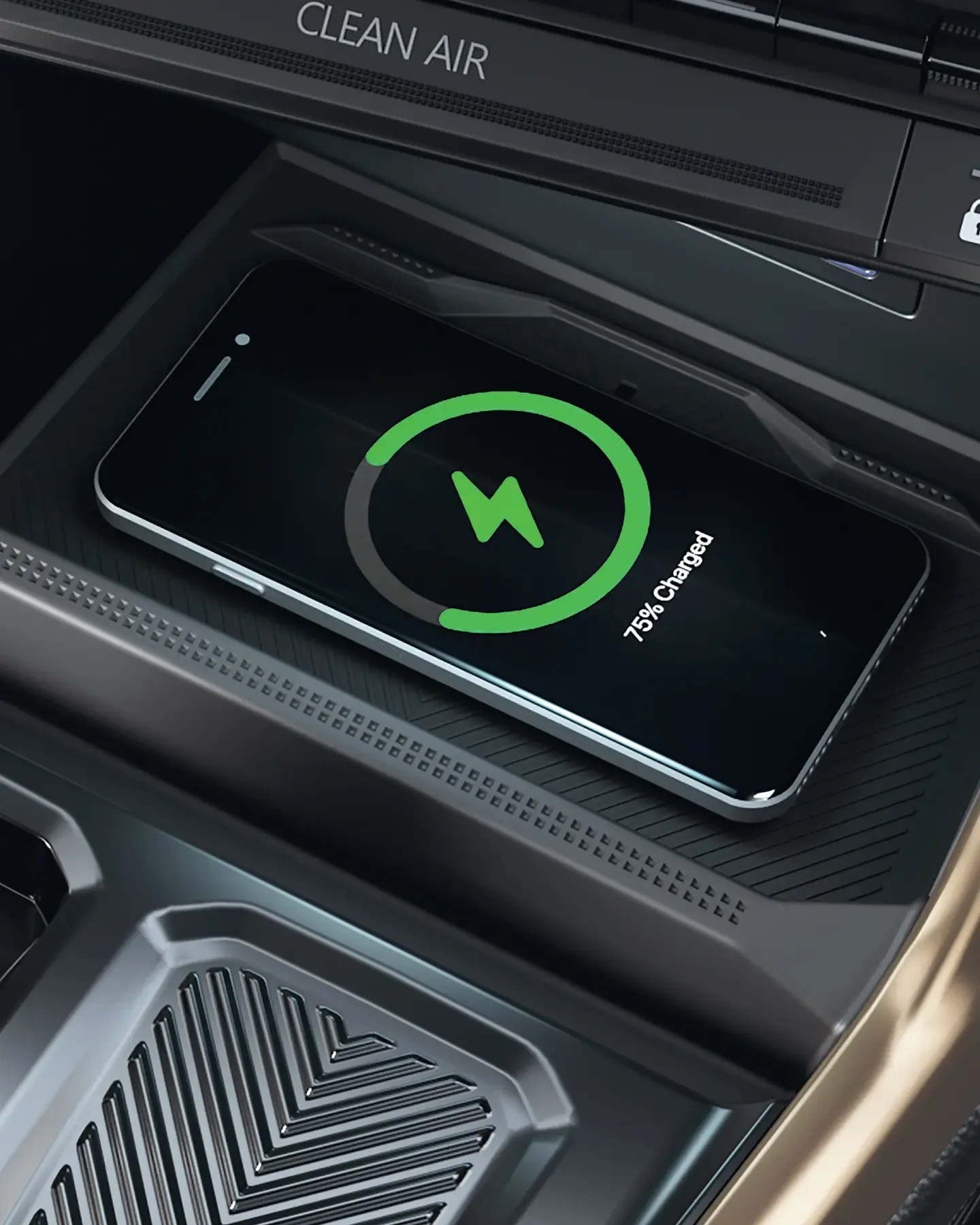 Active-cooled wireless charger in the Nissan Tekton